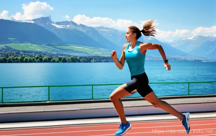 스위스에서 세계적인 스포츠 이벤트 - **A Vibrant Alpine Ski Race Festival:**
    A dynamic and breathtaking wide shot of the Lauberhorn s...