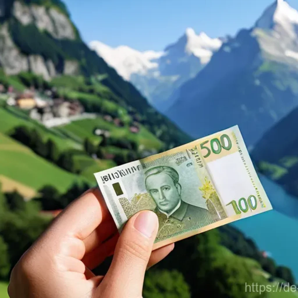 스위스에서 유로 vs 스위스 프랑 사용 - **Prompt 1: Majestic Swiss Alps and Francs in Hand**
    A wide-angle, highly detailed shot of a bre...